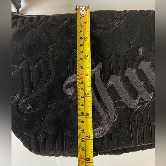Vintage Juicy Couture Royal Juicy Black Velour Bag from 2009 With Original Tags - Picture 11 of 14
